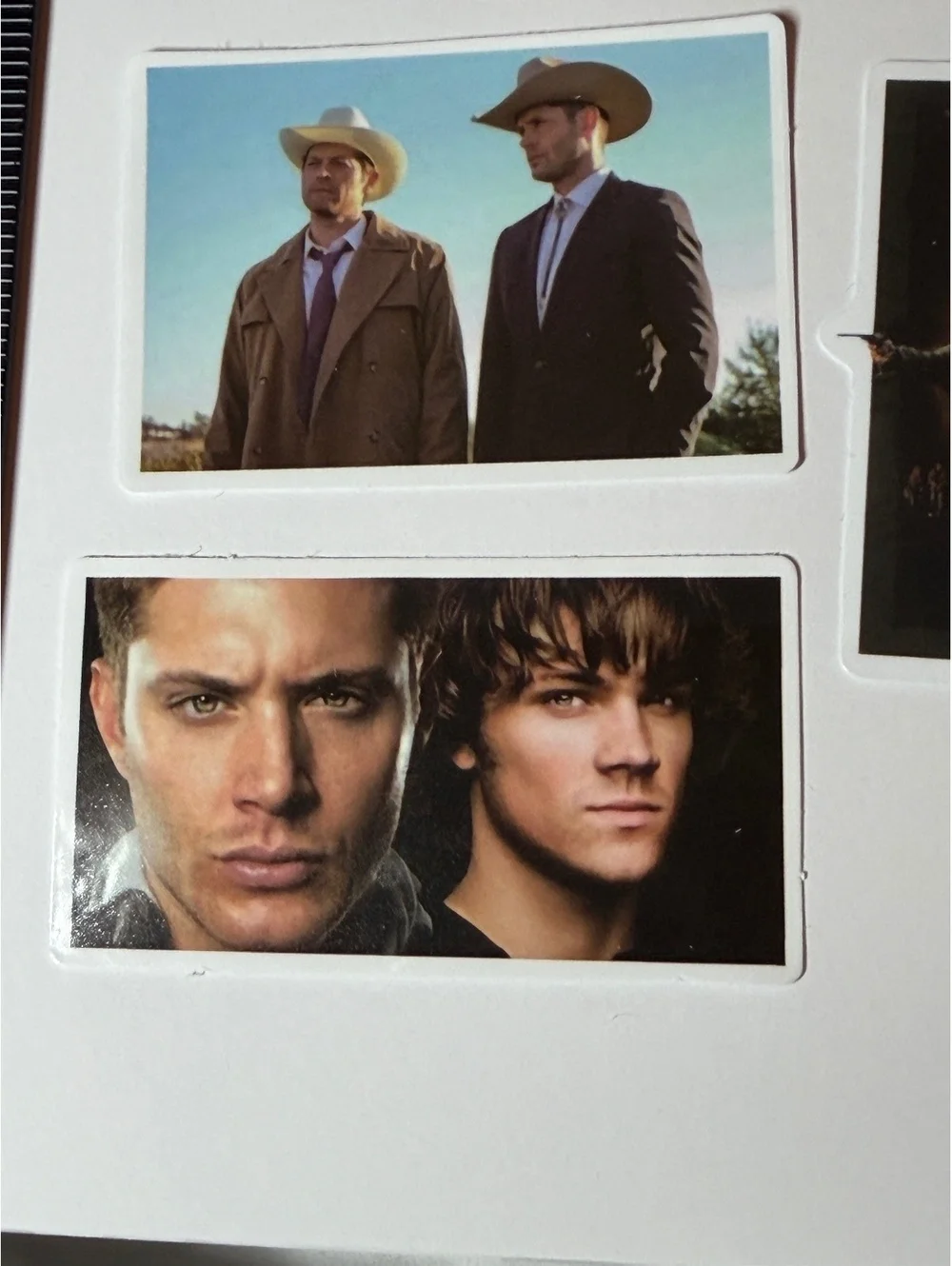 Stickers. 5 pack. Supernatural. Sam Dean Castiel